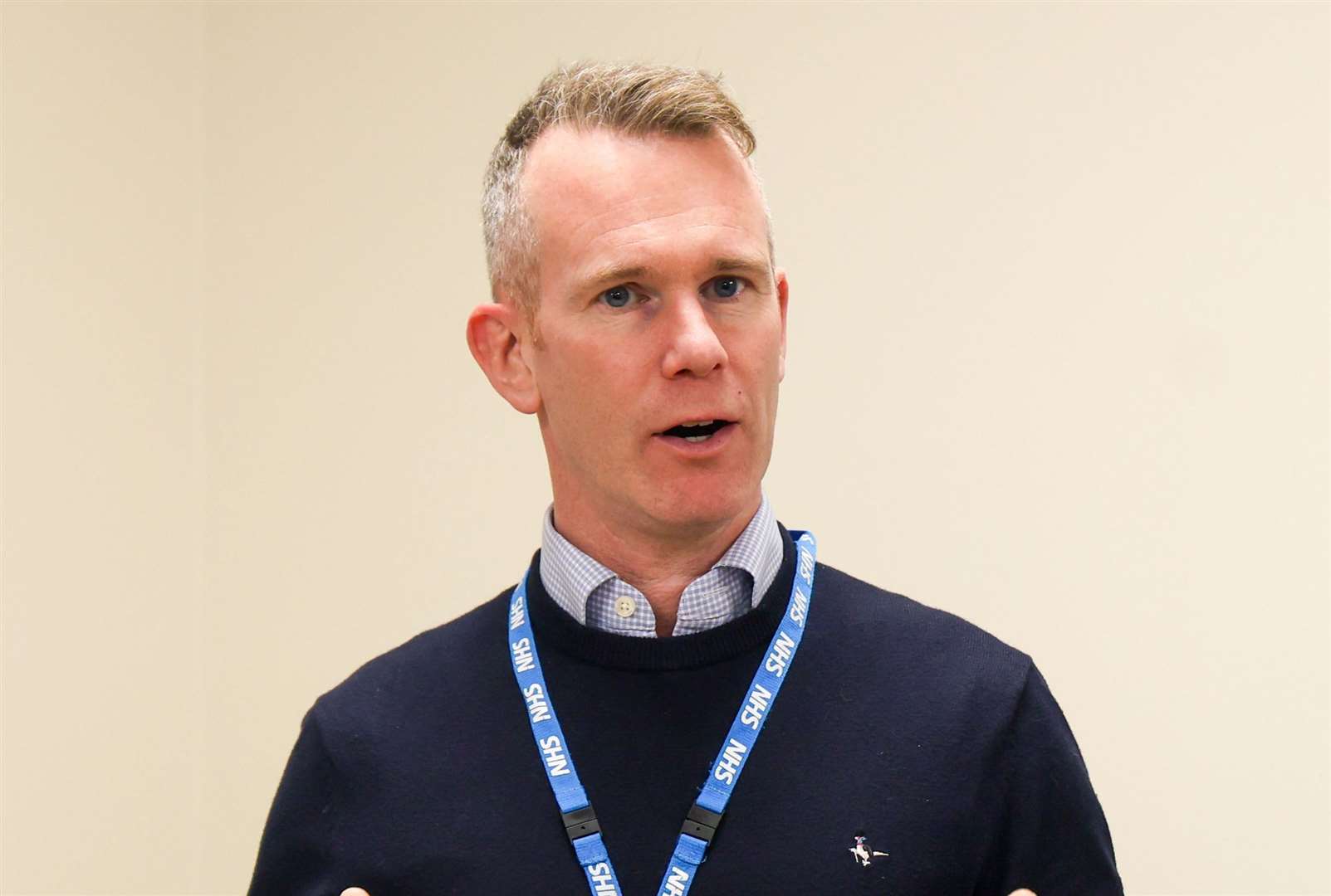 Dominic Hardy, chief operating officer at Royal Berkshire NHS Foundation Trust, speaking at the official opening