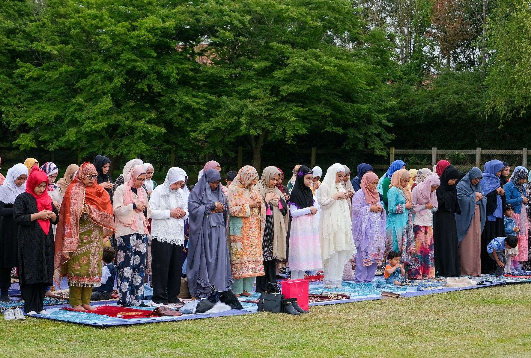 Eid prayer in the park at Henwick fields