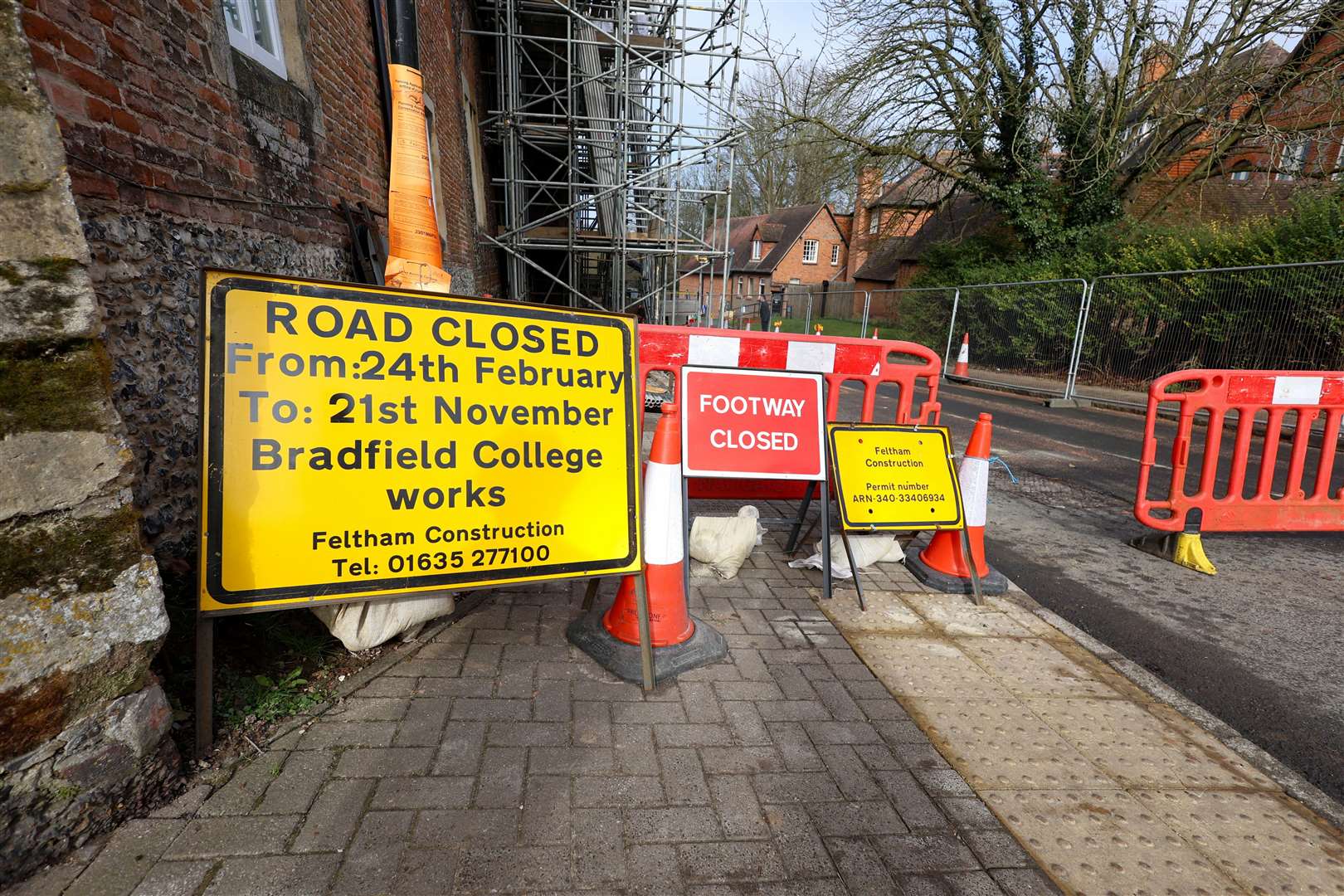 A small section of Ashampstead Road by the college will be closed for the majority of 2025 while the works are being carried out