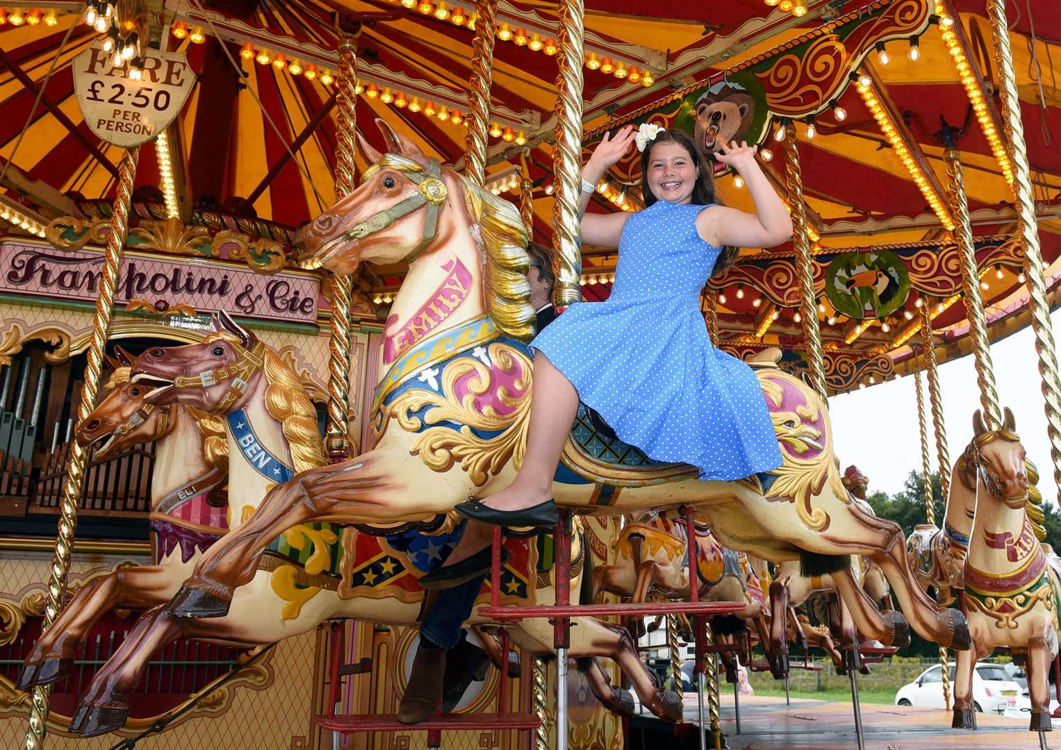 Darcy Allgrown enjoying Horses at a previous Retrofestival event