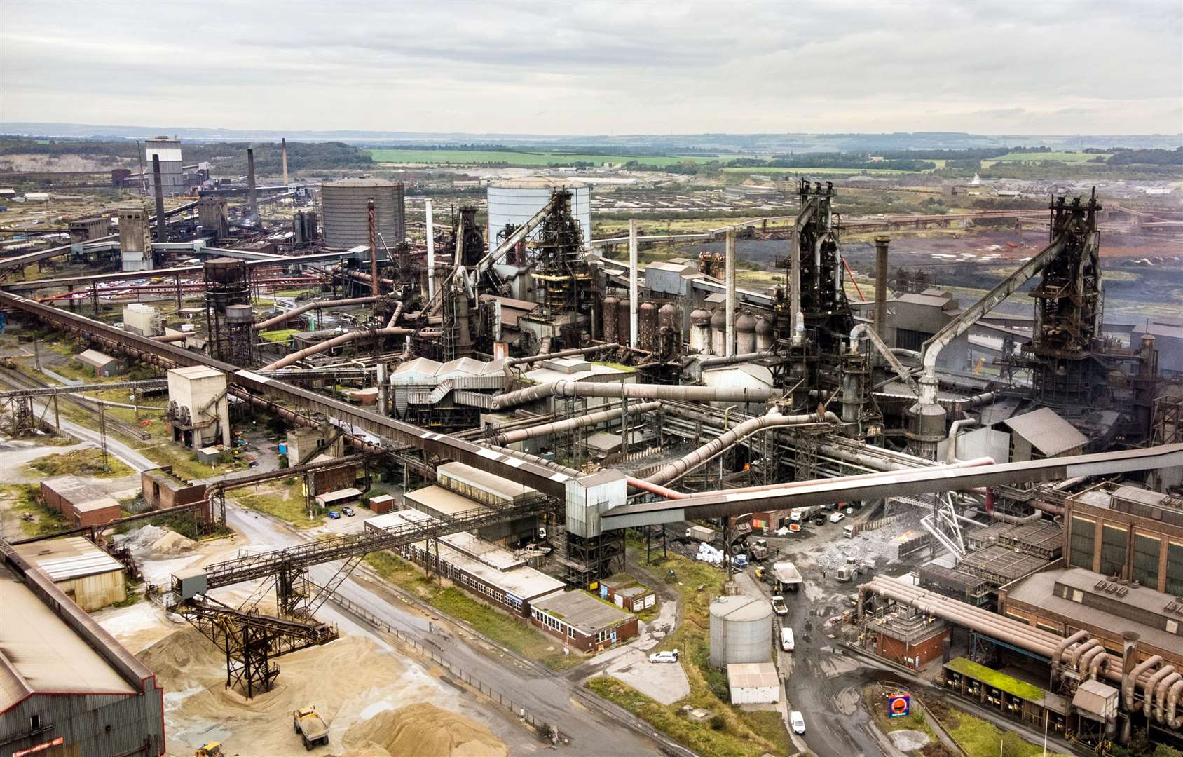 The British Steel steelworks in Scunthorpe (Danny Lawson/PA)