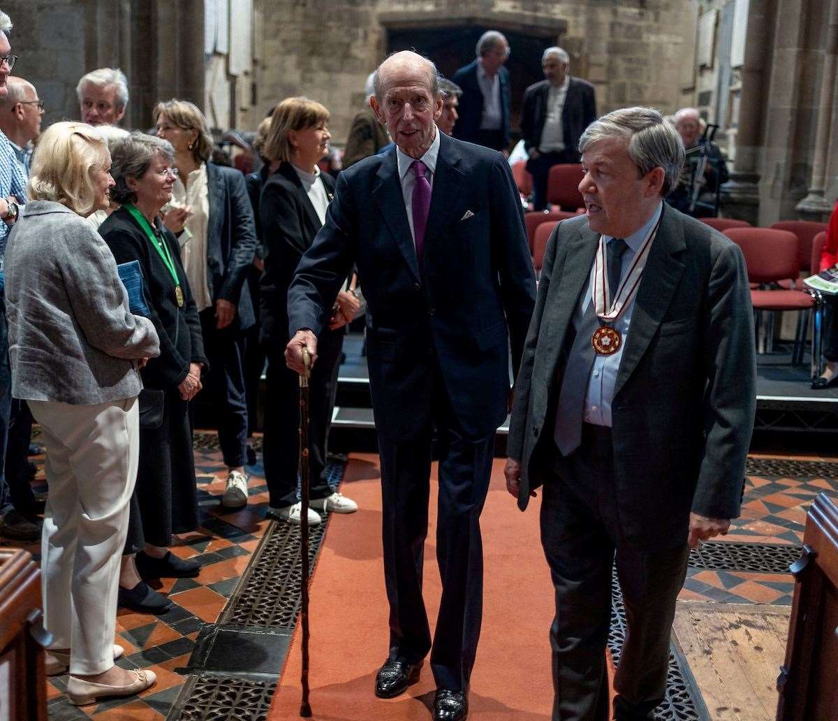 The Duke of Kent attends a performance of the London Philharmonic Orchestra at St Nicolas Church, Newbury Picture: David Hartley