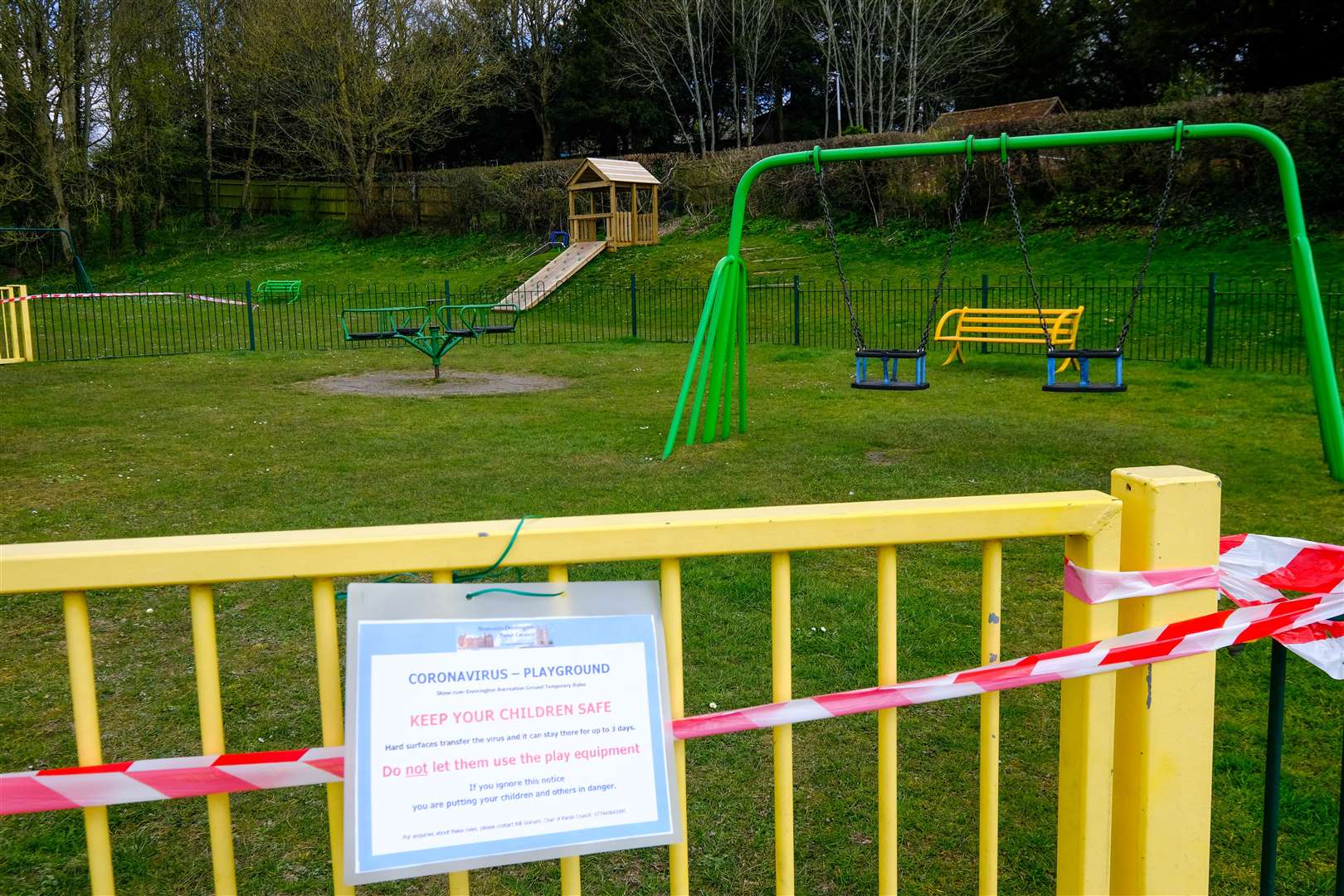 Parks were closed during the lockdown