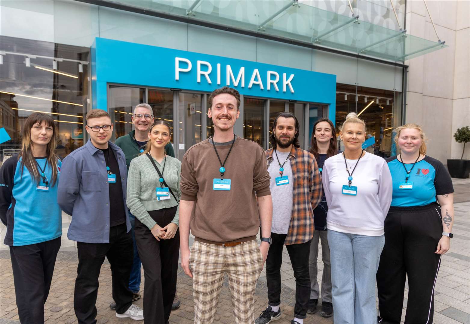 Primark in Parkway - Cian Gough (manager with senior team and staff)
