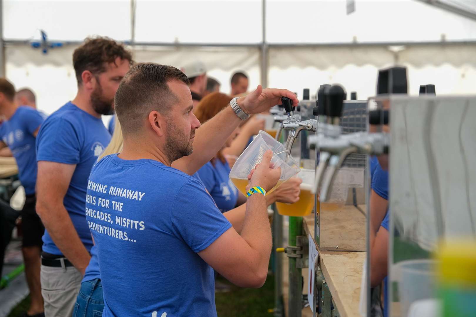The craft beer tent