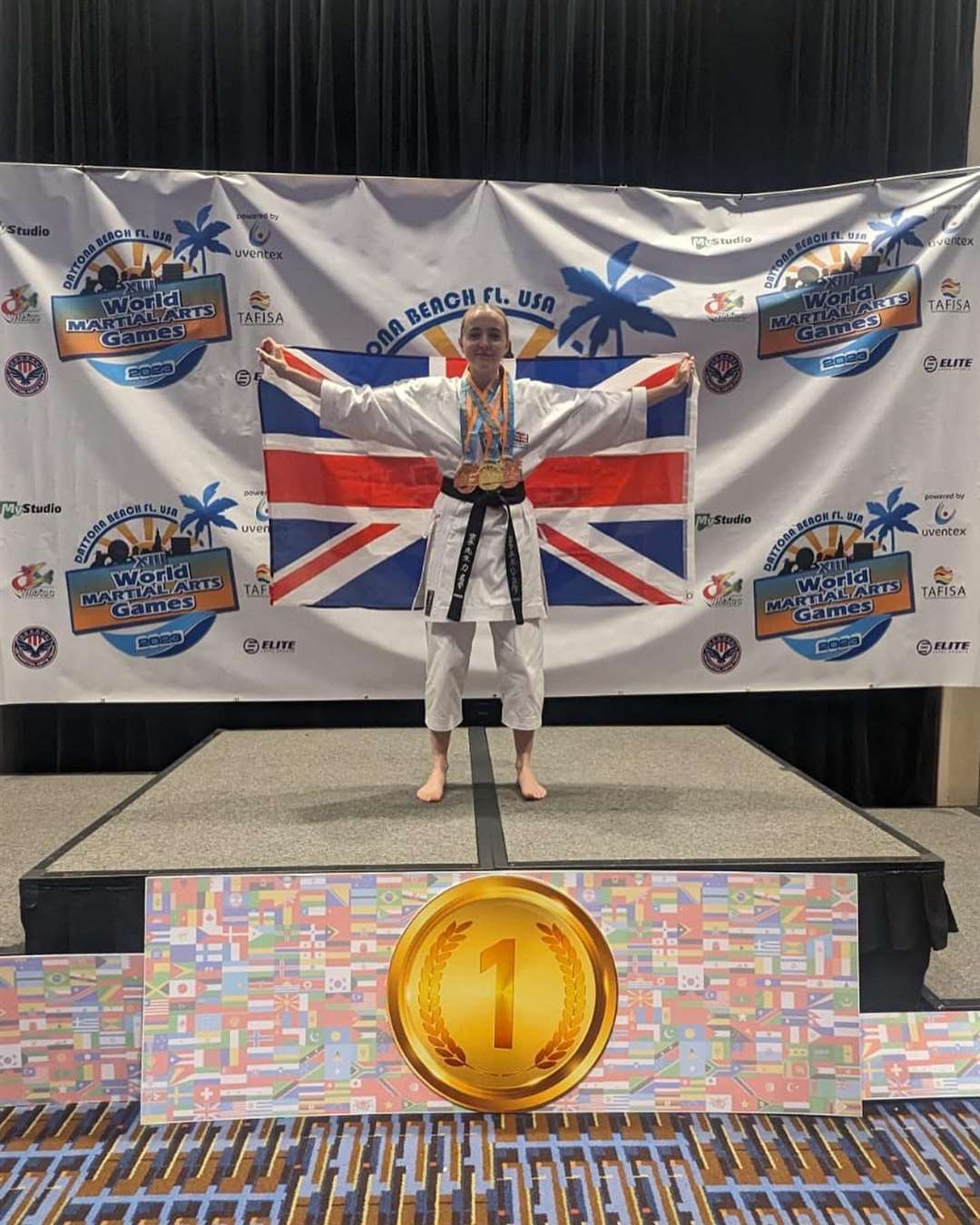Lambourn's Holly Annetts takes to the podium in Daytona, Florida