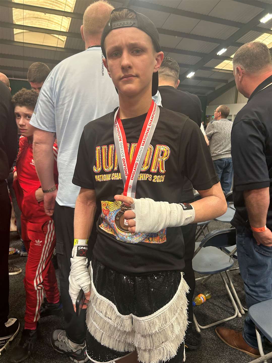 Rocky Golby took bronze at the England Boxing Junior Championships