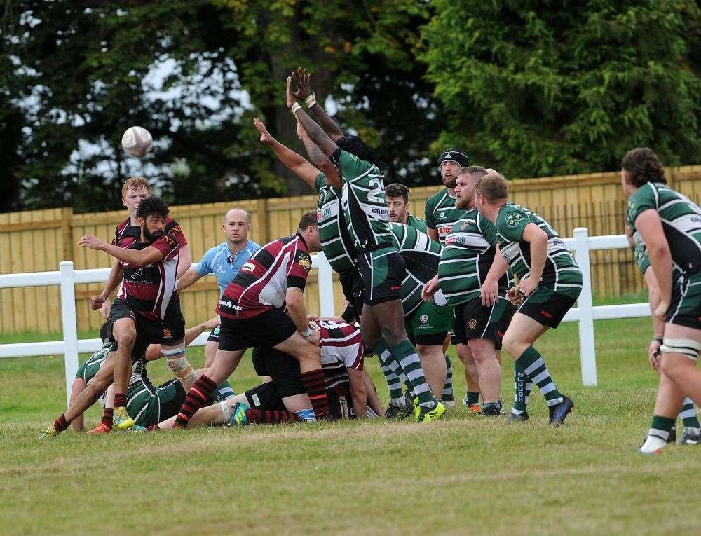 The ball is cleared following a scrum