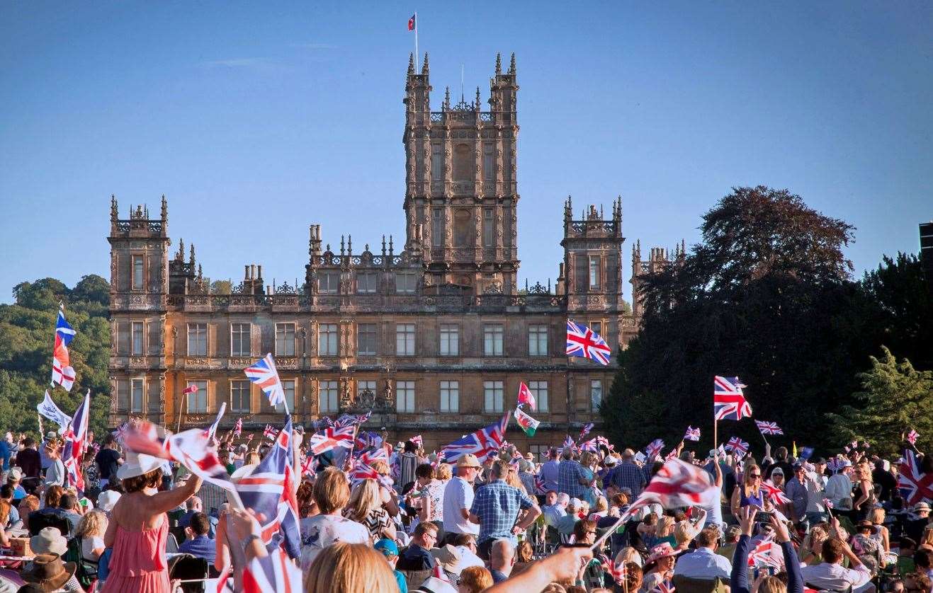 Highclere Castle Battle Proms on the lawns of the Real Downton Abbey