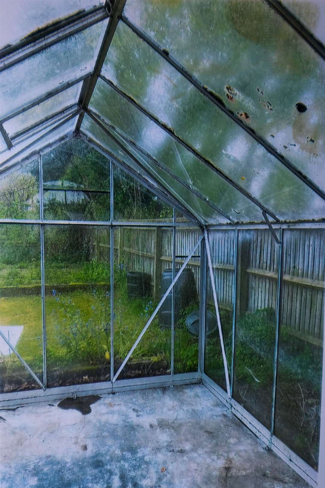 The greenhouse before it was transformed