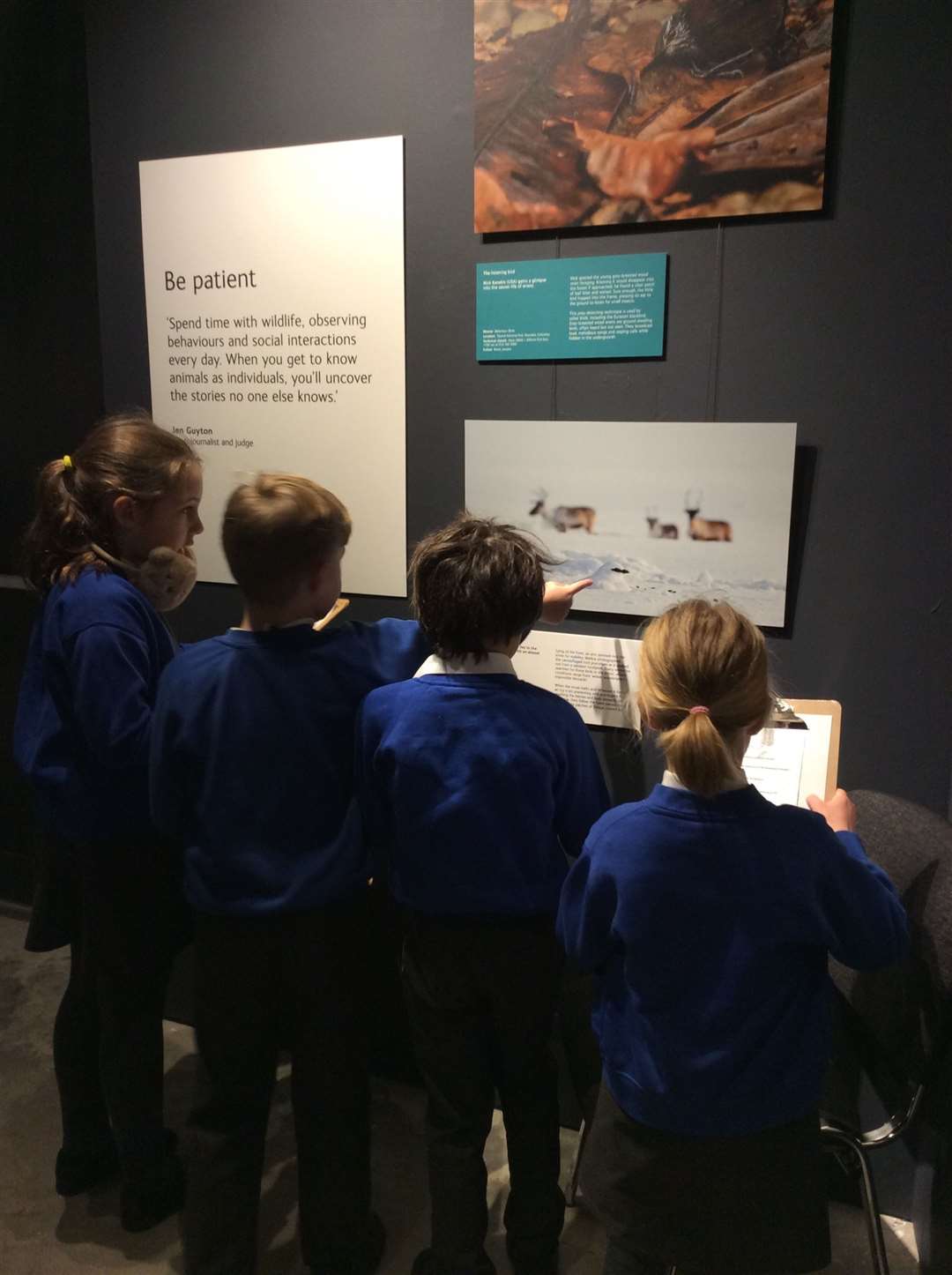John Rankin visit to Wildlife Photography exhibition at The Base