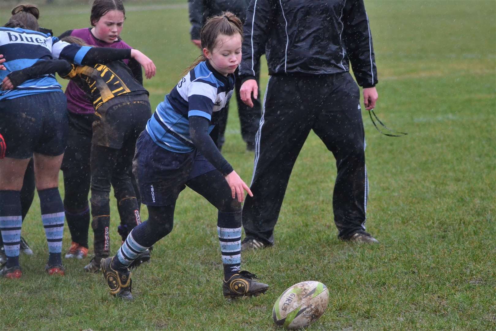 Under 13 girls rugby teams from across Berkshire and Hampshire took part in a Pitch Up and Play event in Newbury