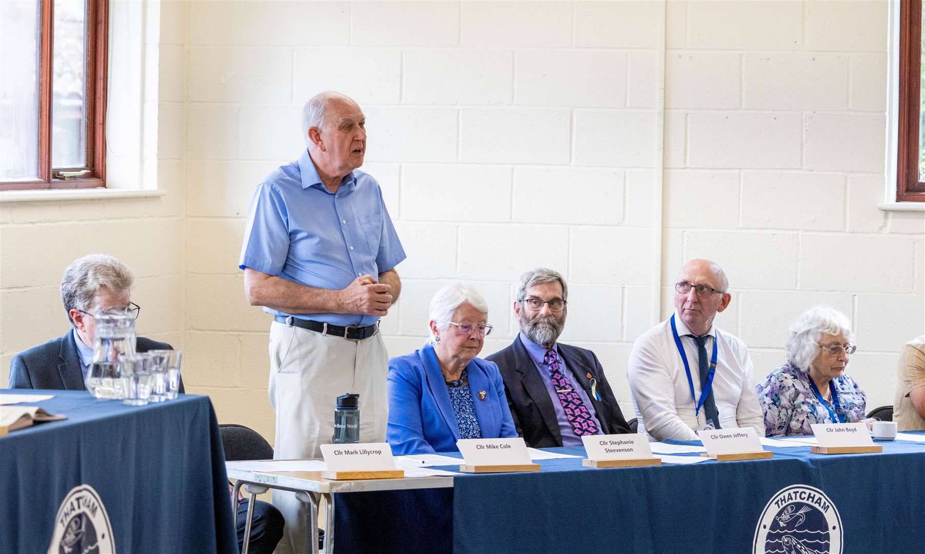 Councillor Mike Cole speaking at this year’s Thatcham Mayor Making ceremony