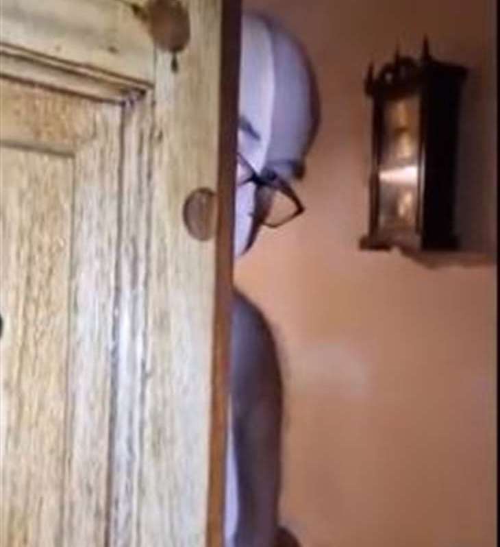 Hiding...