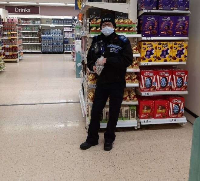 Police officers are out tacking crime in Newbury today. Picture by: Thames Valley Police West Berkshire. (54249976)