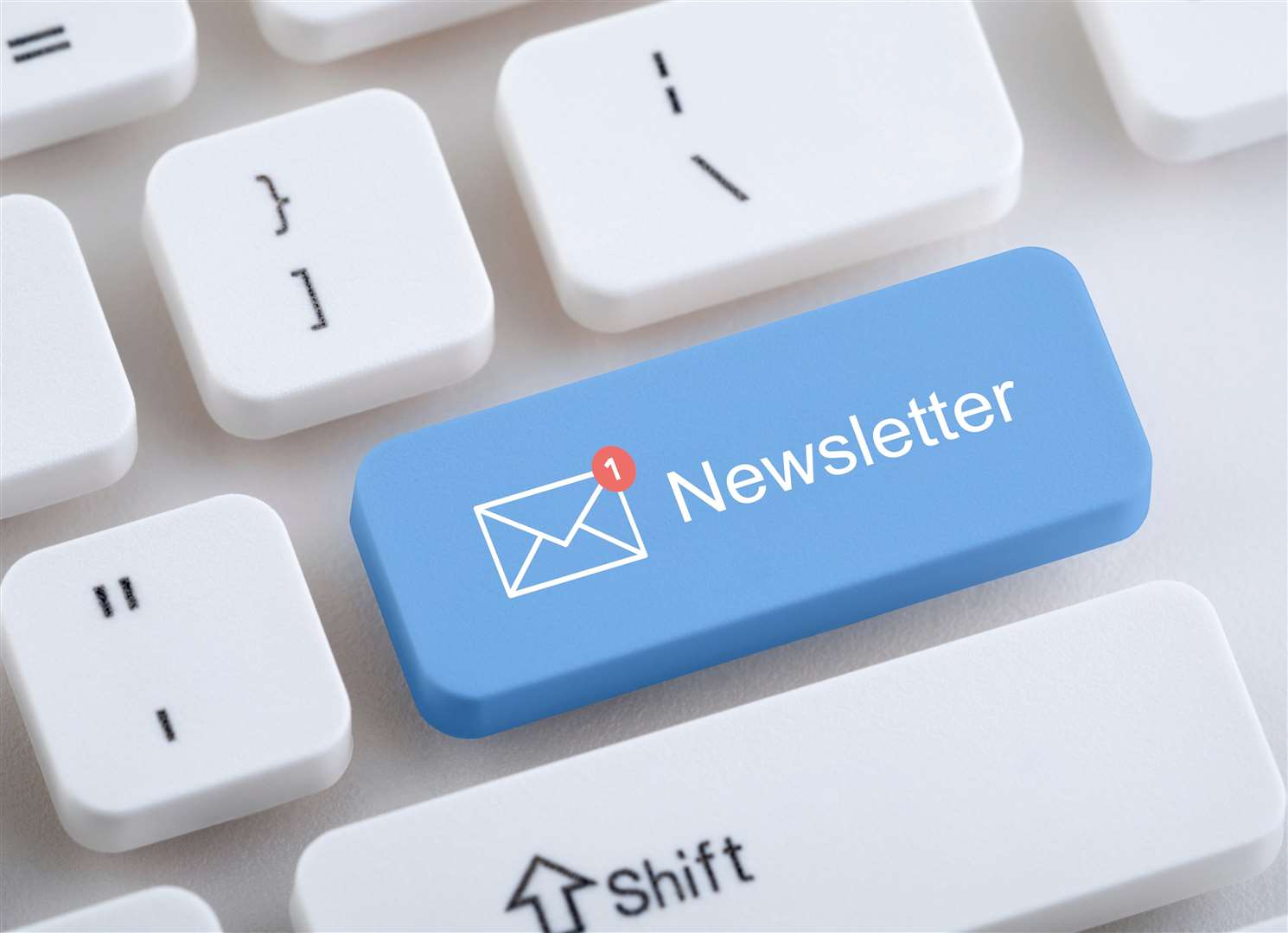 Parish newsletter. Stock image