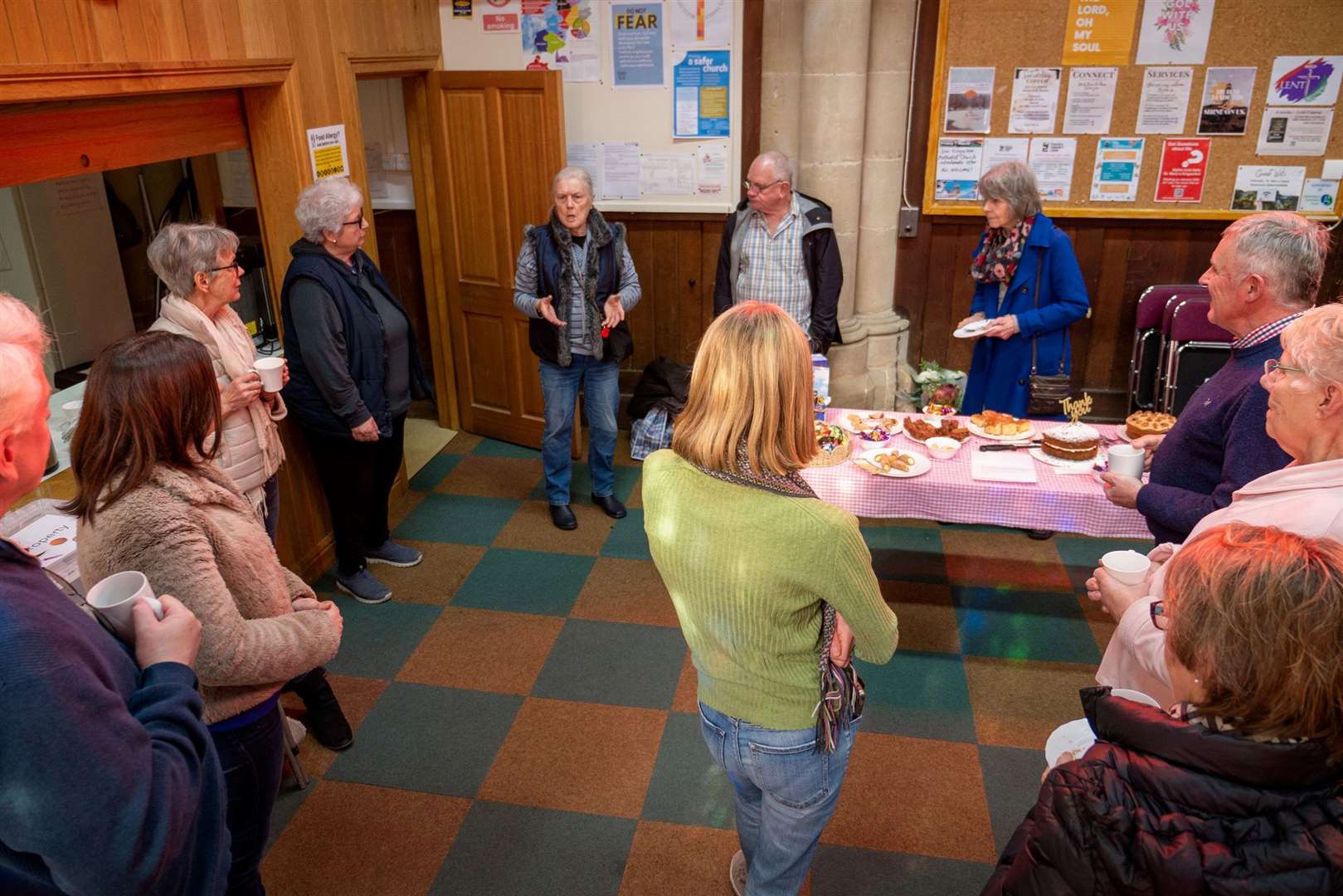 Maggy Wallace saying farewell to the Kingsclere Community Larder, credit: Gareth Martin