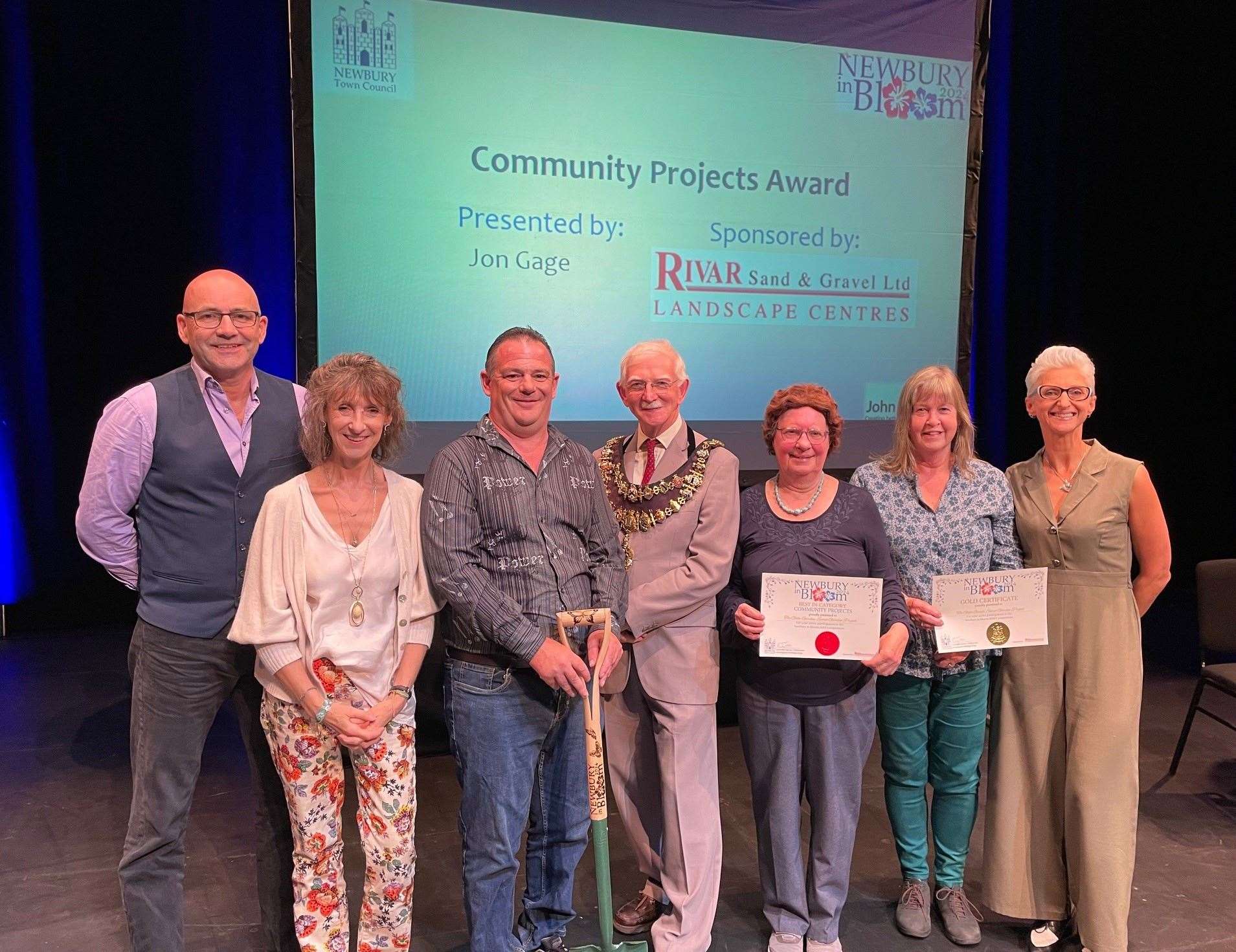 The Globe Garden at Newbury Lock scooped the Community Projects award