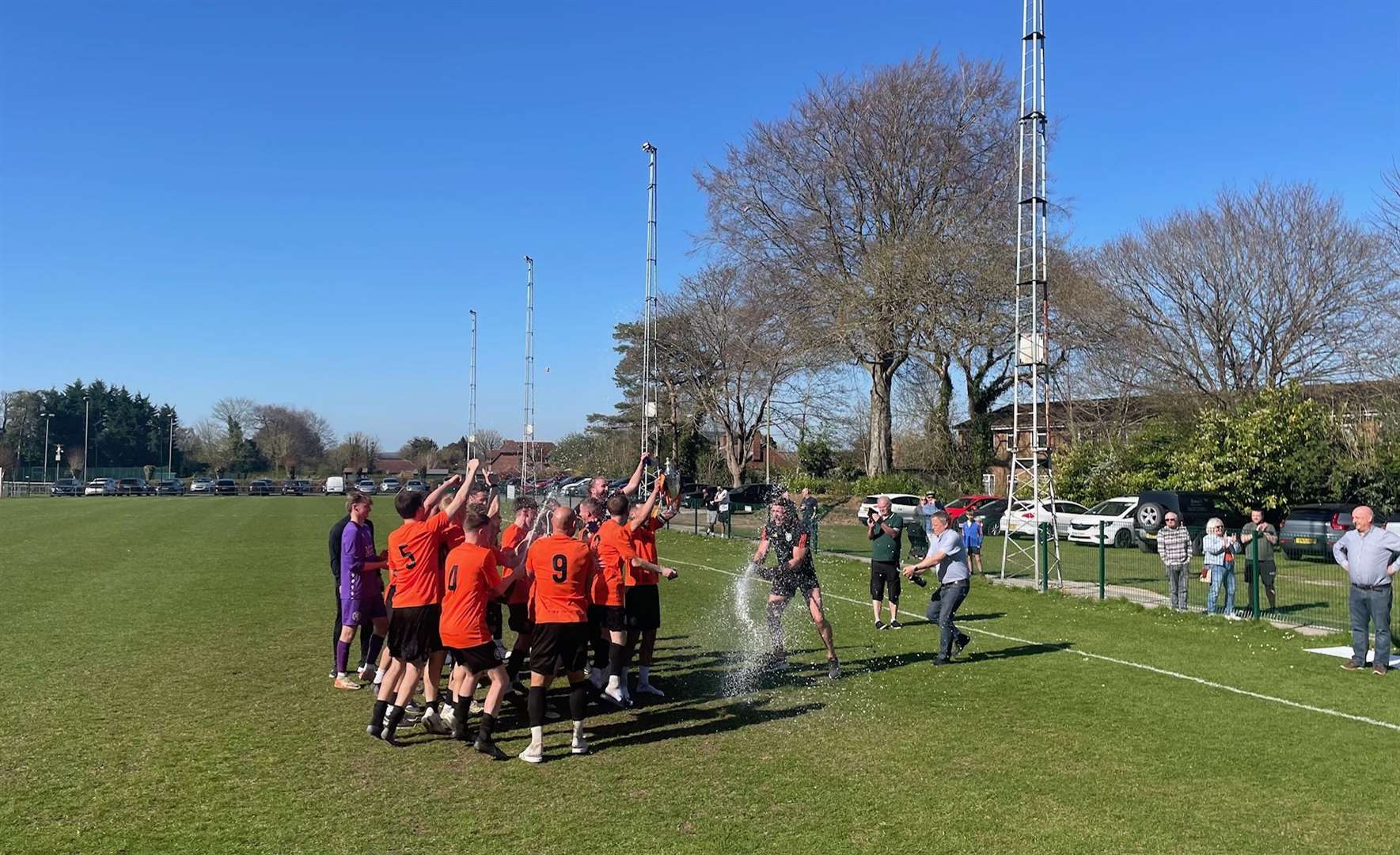 Kintbury Rangers with the Wiltshire Senior League title