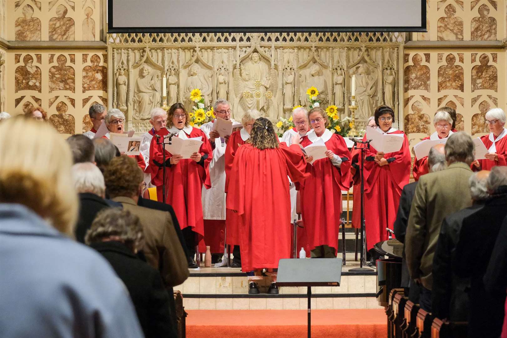 The service was held at St Nicolas Church