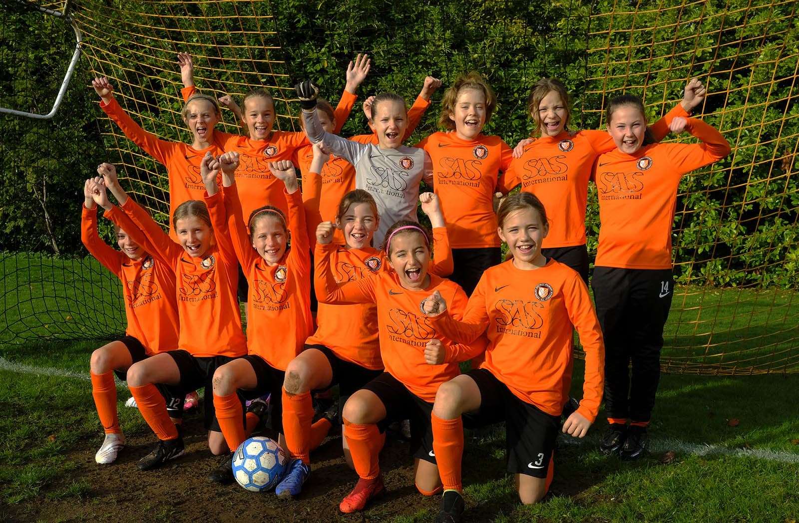 Newbury’s brand new PSFA U11 girls team