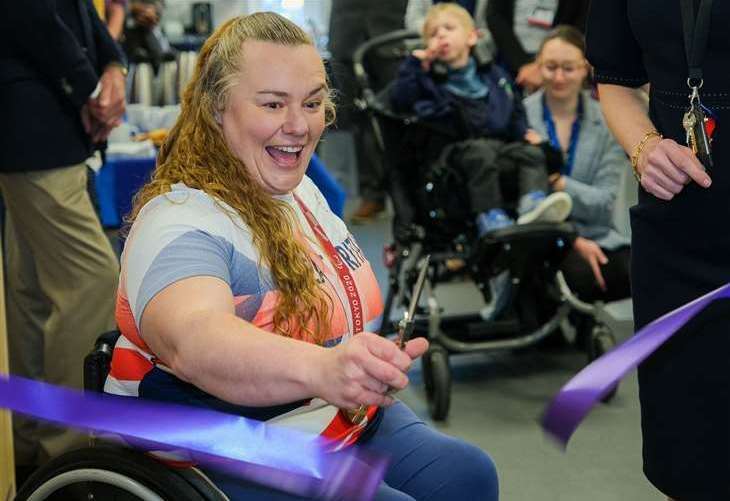 Louise Sugden opens the new Keevil unit at Speenhamland School