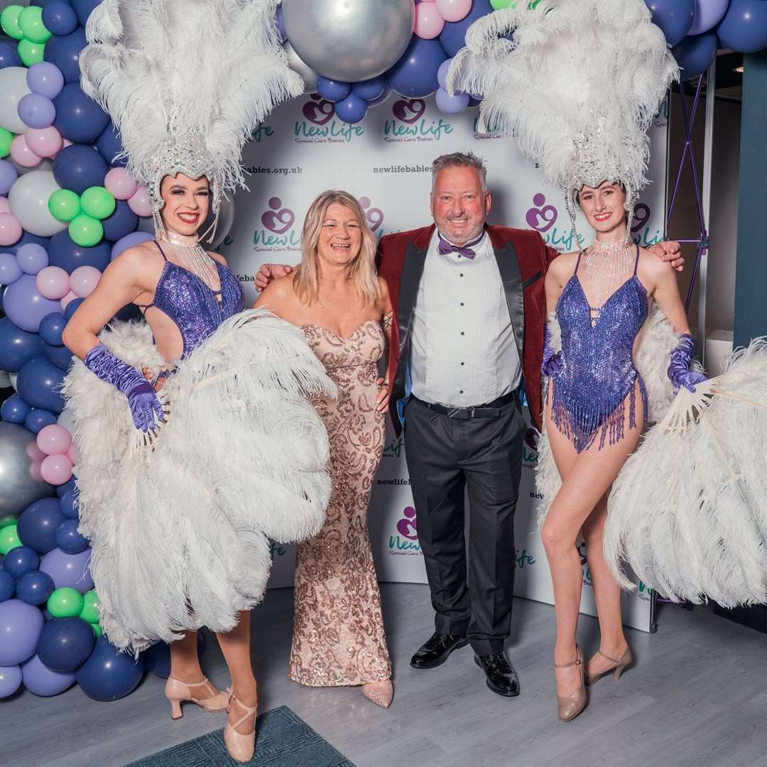Trevor Goodall, founder and CEO of New Life, with his partner Nicki Shelton at the ball