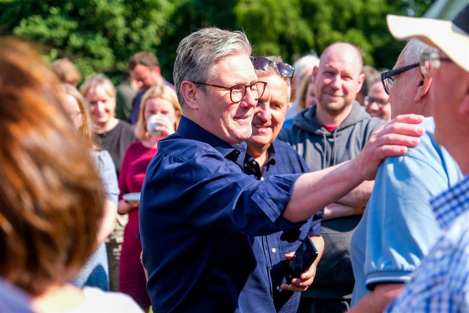 Sir Keir Starmer leader of the Labour Party at Douai Park in Woolhampton