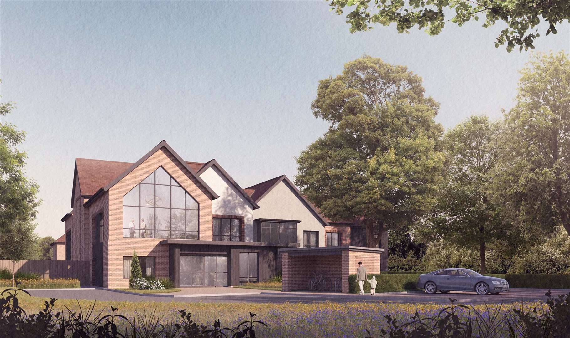 Conceptual art of the proposed care home, credit: Frontier Estates