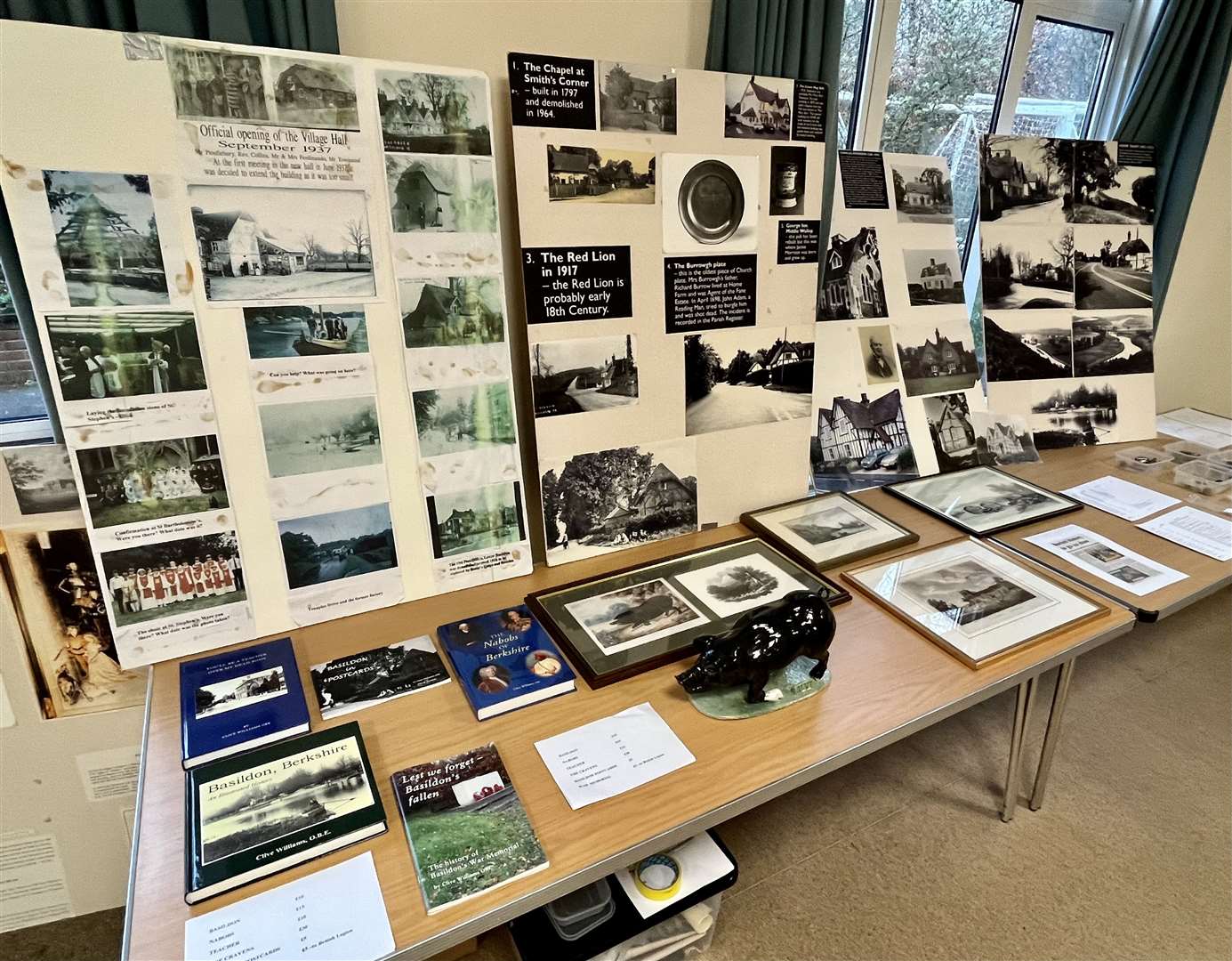 Various metal detecting finds on display