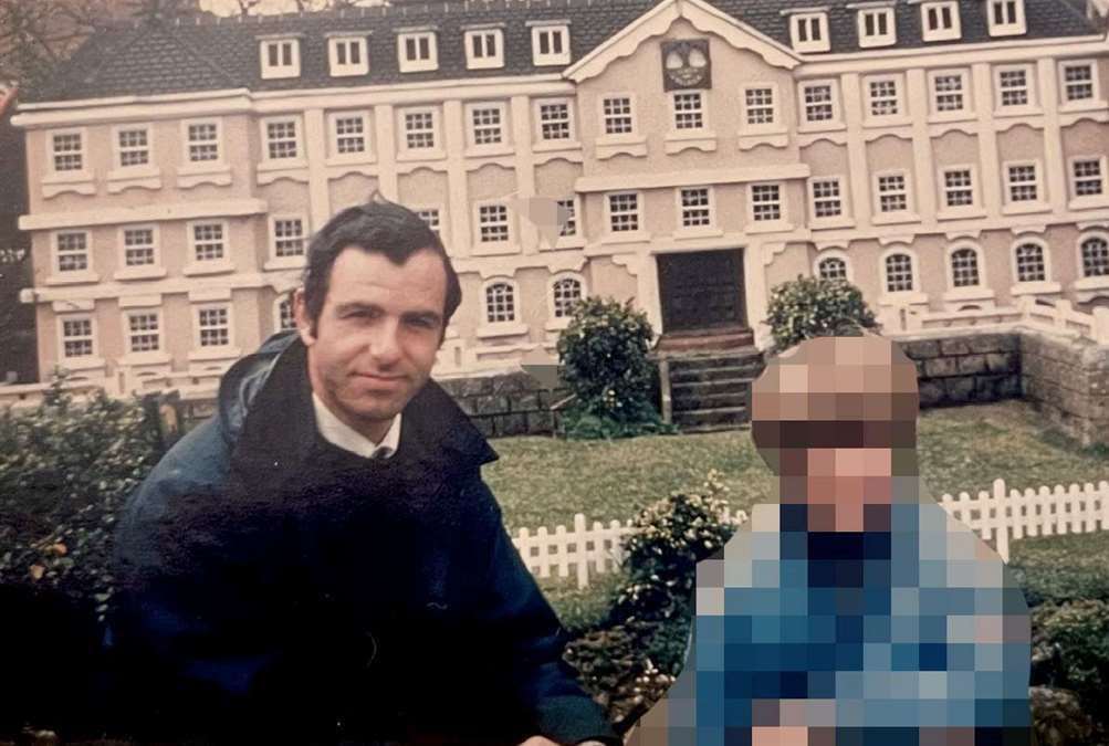 Dr Robin Borthwick and victim, pictured in the 1970s
