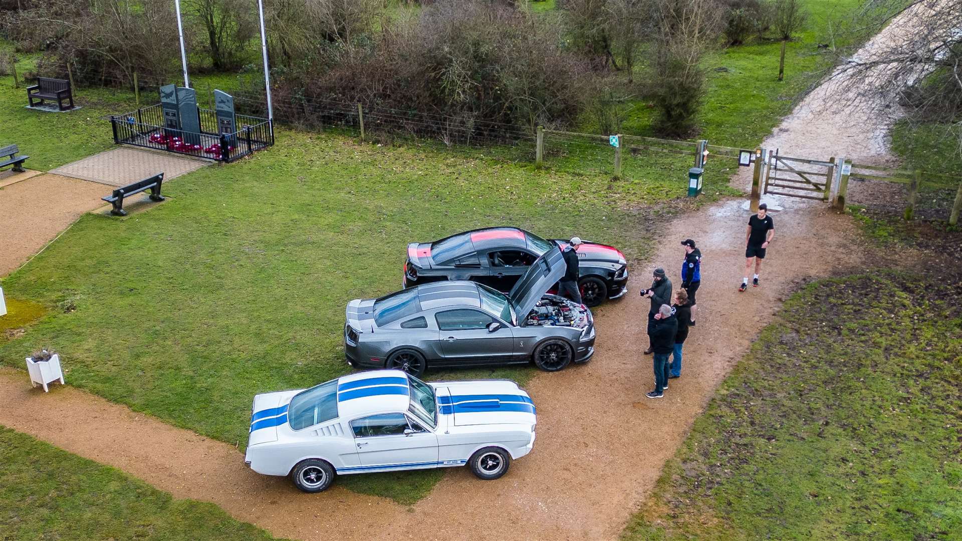Shelby Mustang meet at Greenham Control Tower, Photos © Lee Sainsbury // Equinox UAS Photography