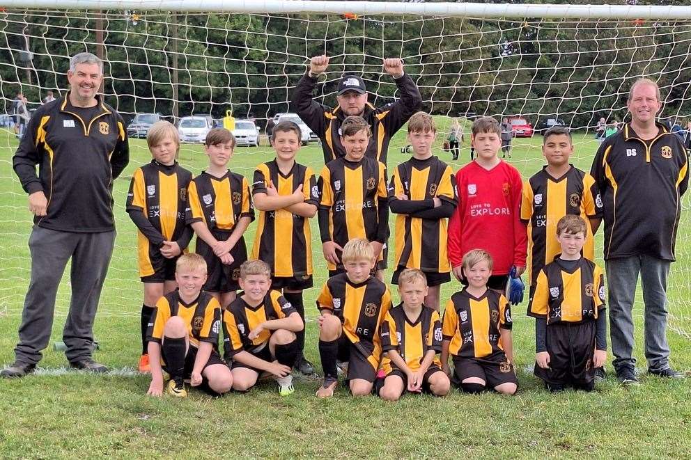 U11 Tigers in their new Love to Explore kit, picture: Natalie Allen