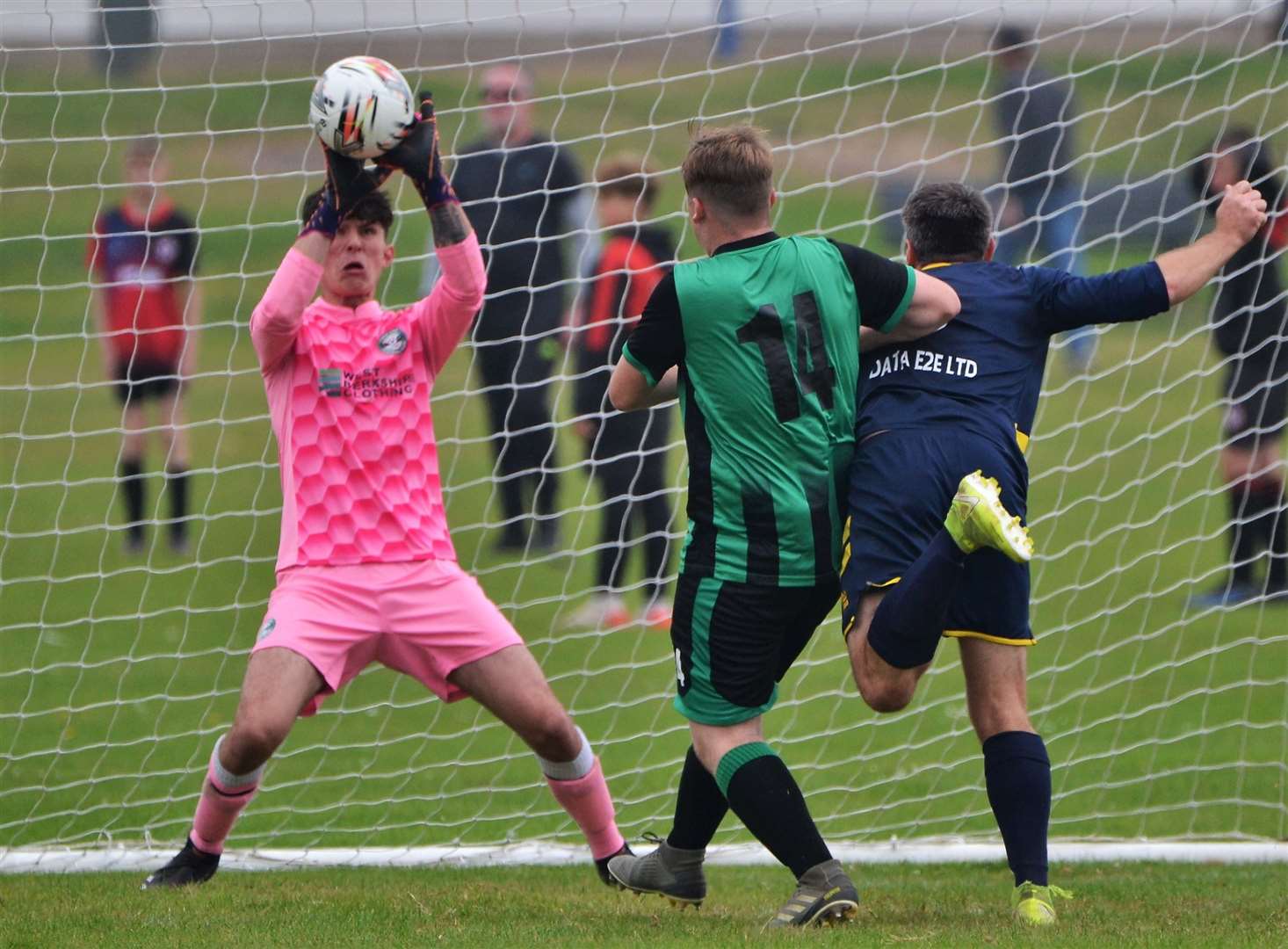 The Cold Ash keeper makes a save