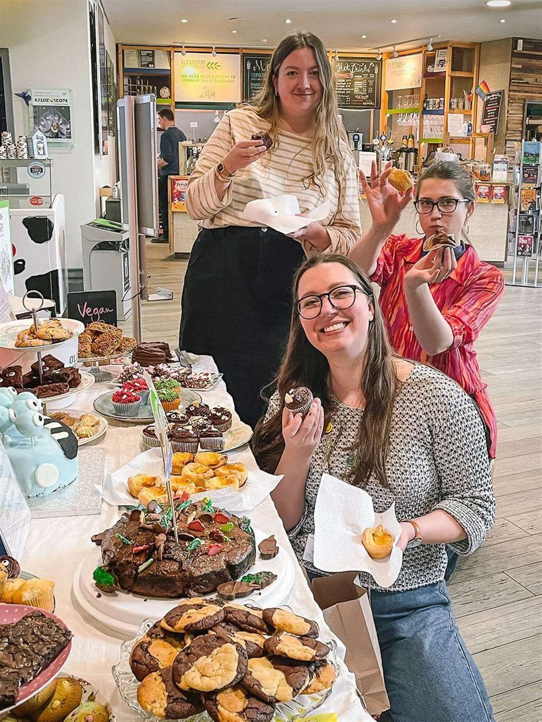 Old Library Campaign bake sale - Pic: Birgit Mayled (createaplatephotography.co.uk)