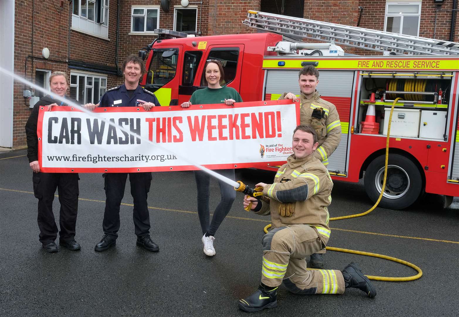 Join Newbury Fire Station’s charity car wash this weekend