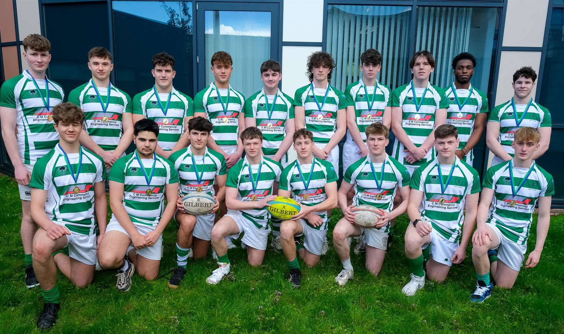 St Bart's with their medals. Pictures by Phil Cannings