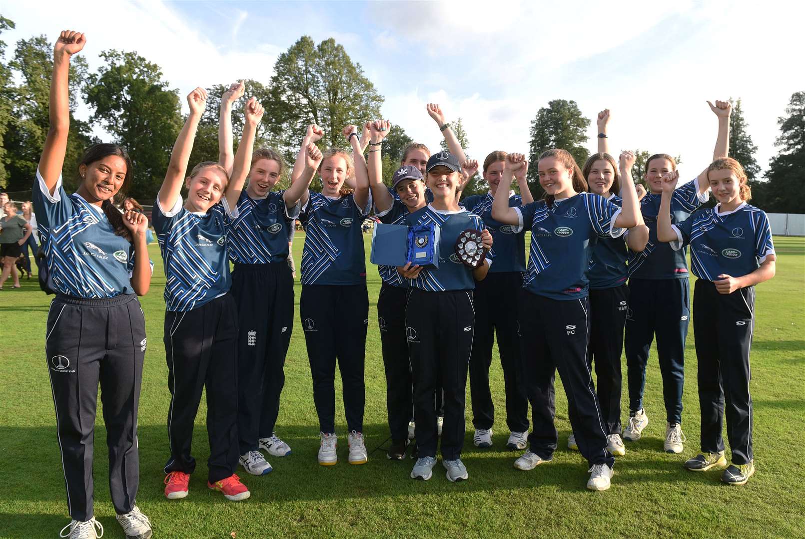 Falkland Team celebrate winning promotion