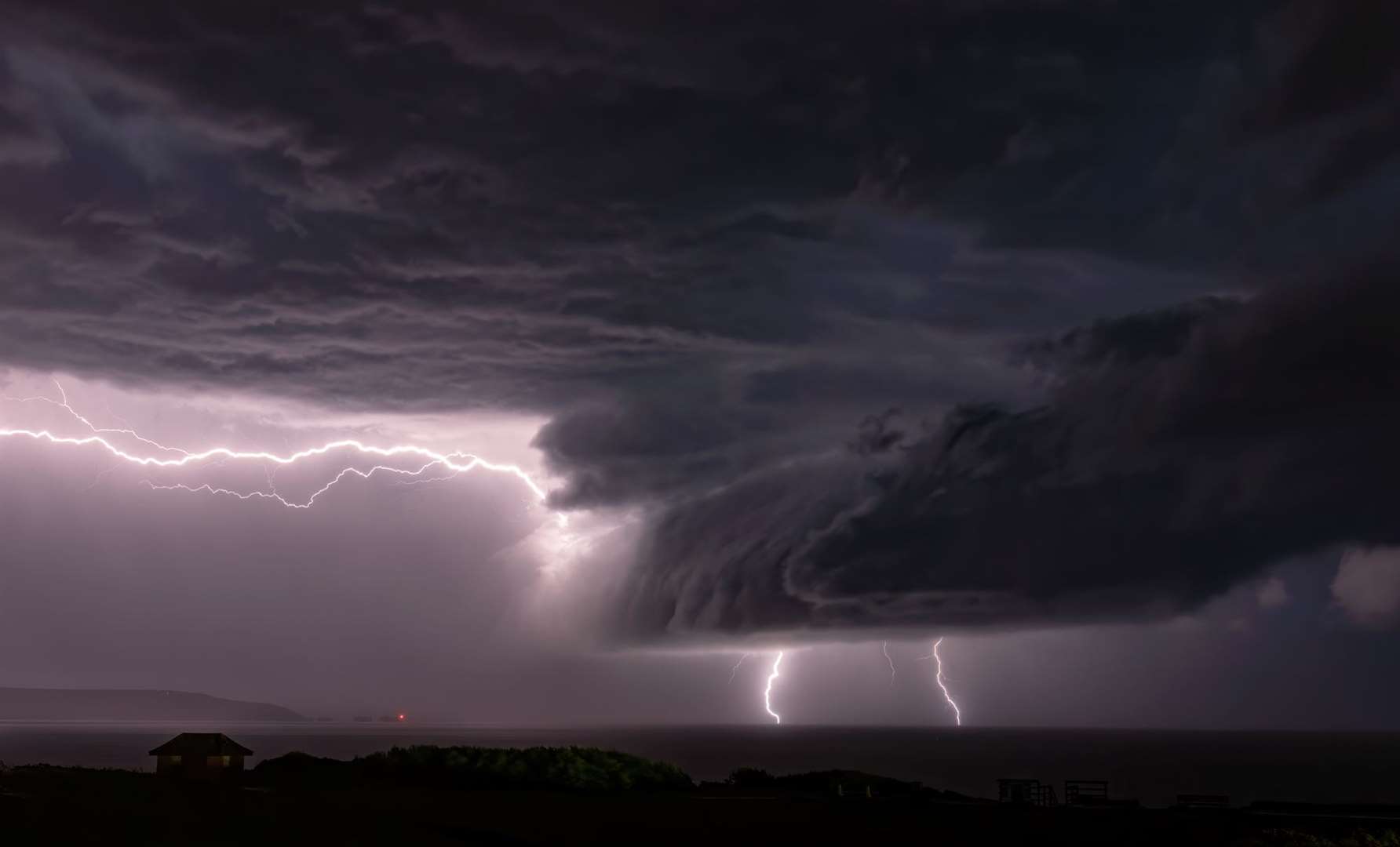 Graham Wiffen captured a lightning storm from Milford (56769893)