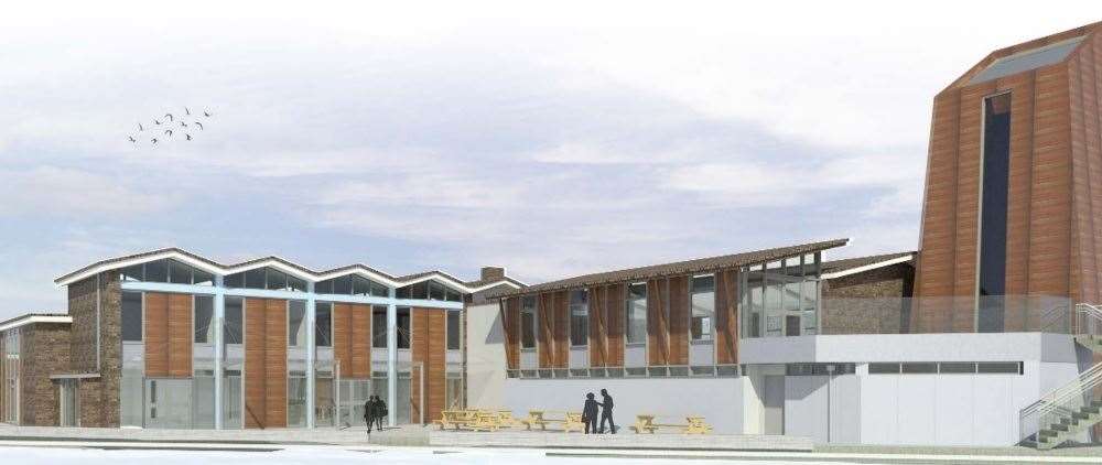 An artist's impression of what the new centre will look like when it is completed later this year.