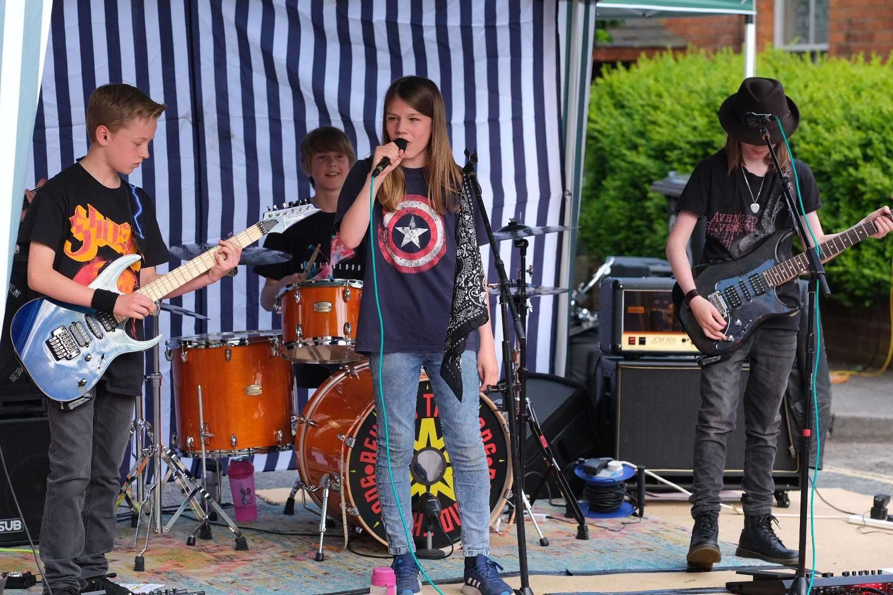 Young musicians Beyond the Sons put on a show