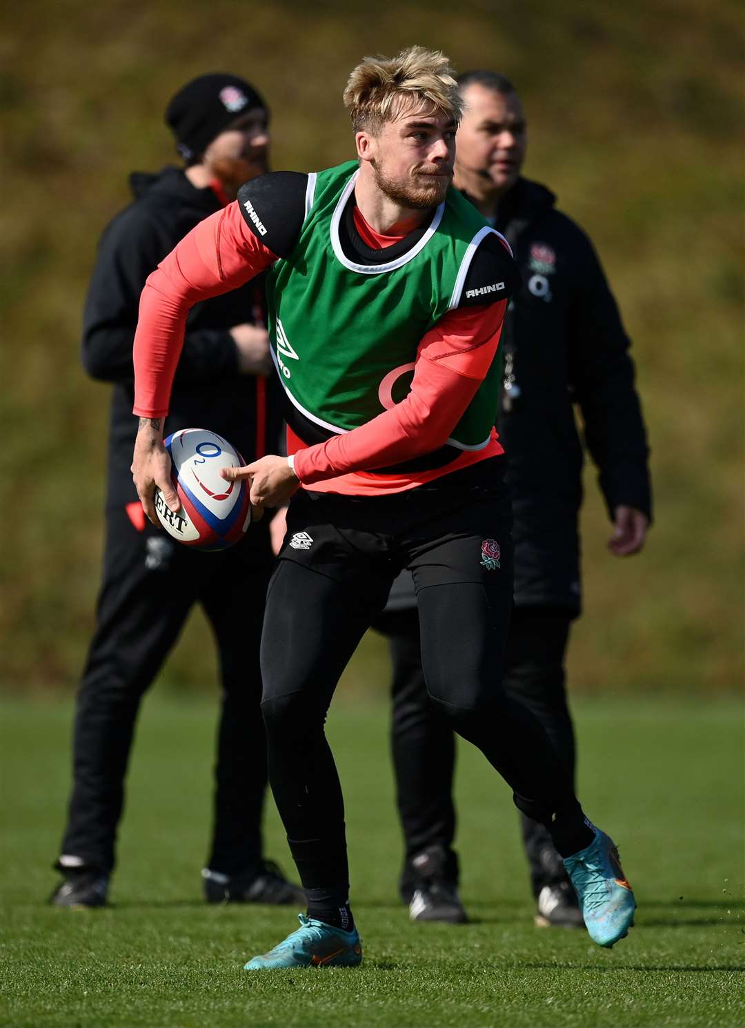 Ollie Hassell-Collins at an England camp in March 2022. Picture: The RFU Collection via Getty Images