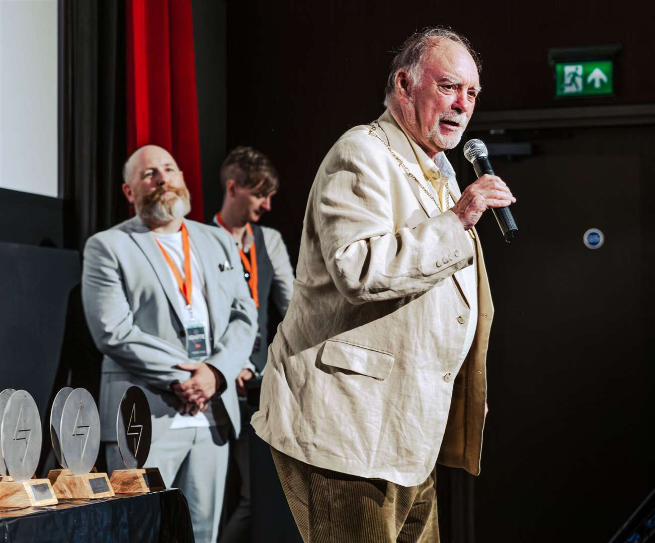 Mayor of Marlborough Nicholas Fogg speaking at the festival. Credit: Ignite Film Festival