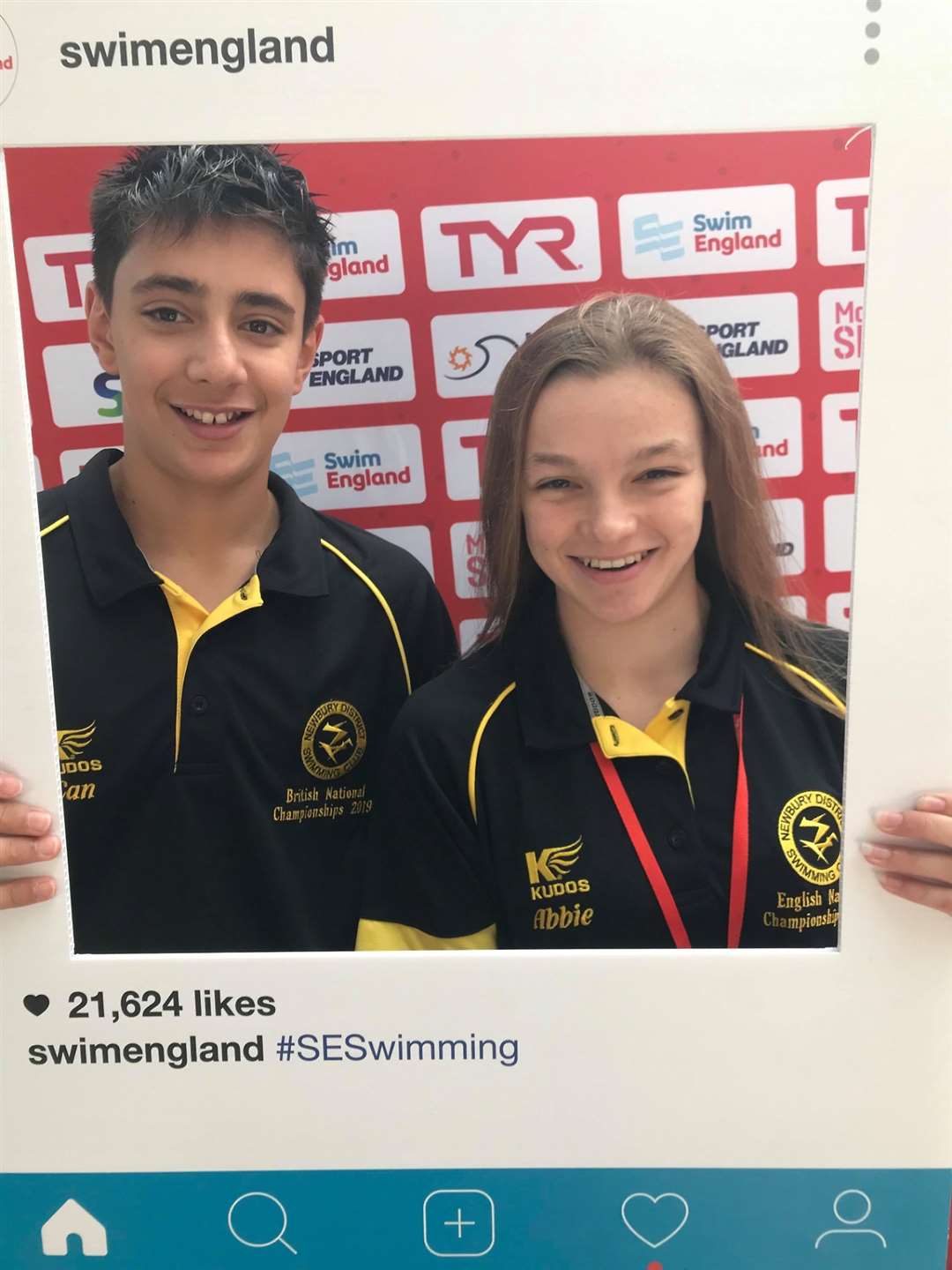 Can Tugcetin and Abigail Holland at the English Nationals in Sheffield