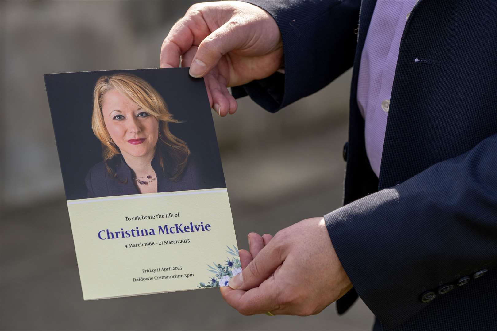 Order of Service for the funeral of Scottish Government minister Christina McKelvie (Jane Barlow/PA)