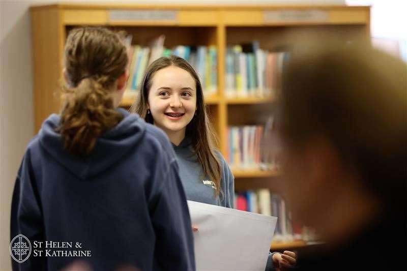 Student Josie celebrates her GCSE results