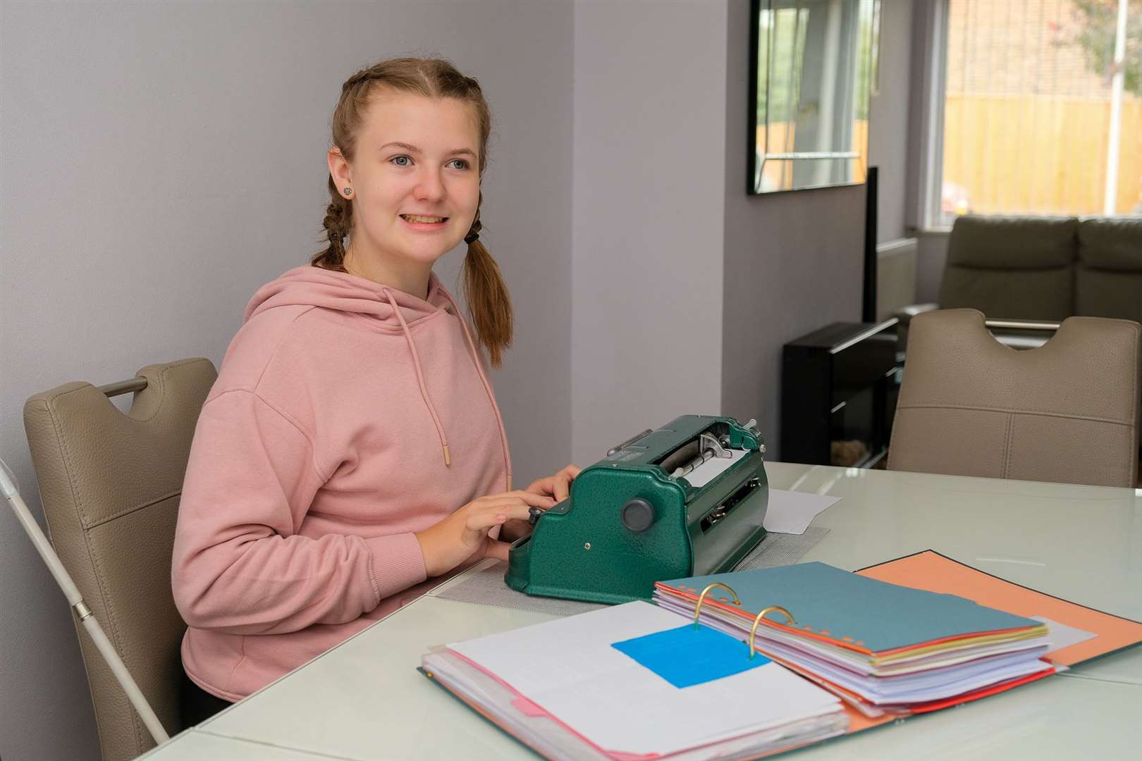 Dayzie Simpson wants to promote awareness of braille throughout West Berkshire