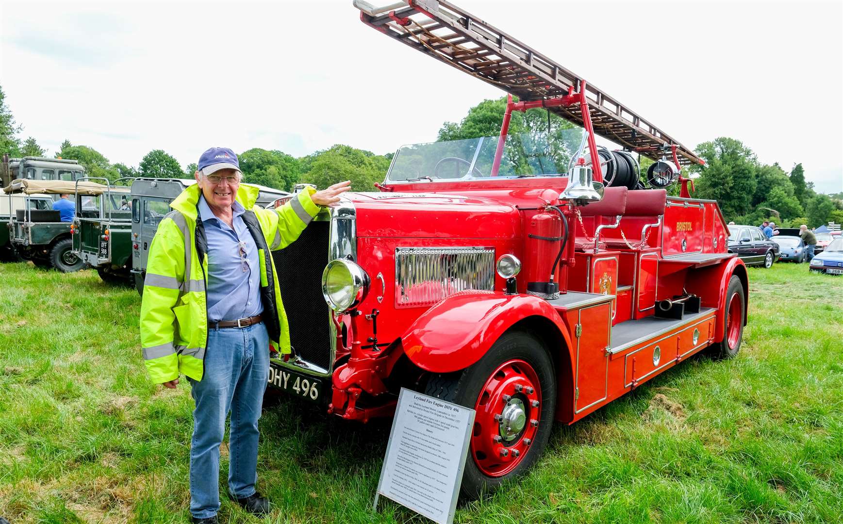 Richard Aston with his 1937 Leyland Fire Engine