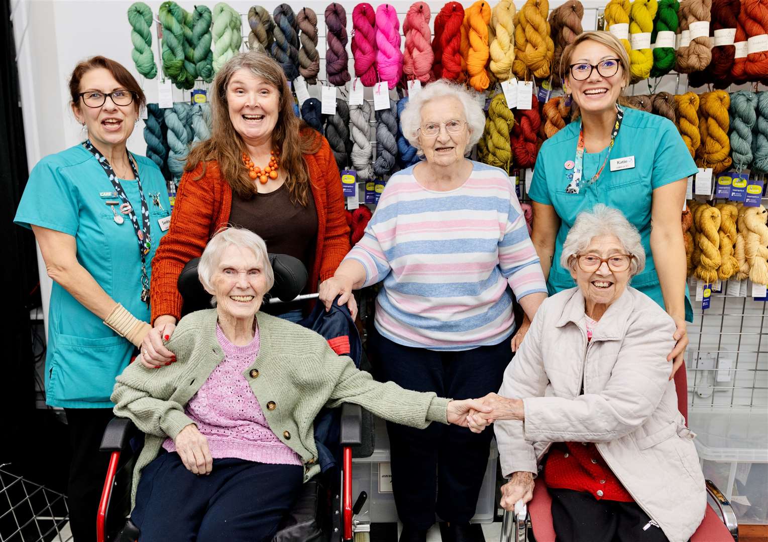 Anne Cummings was delighted to give her friends from Winchcombe Place a tour of her family's shop, Purlescence