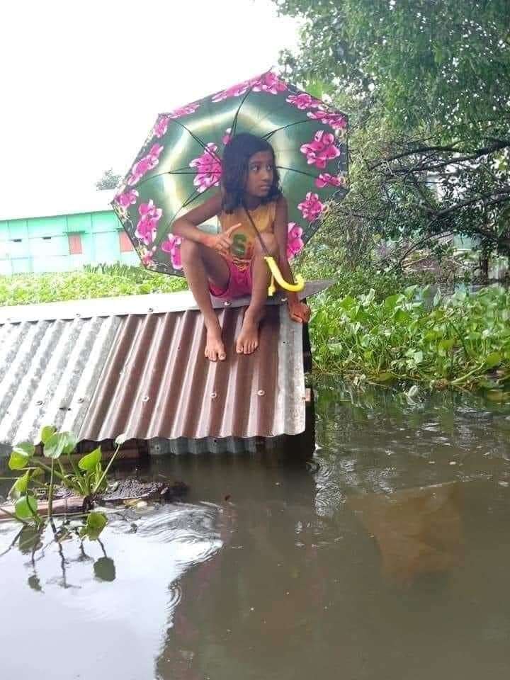The flooding in Bangladesh. Picture: Lucky Nizami